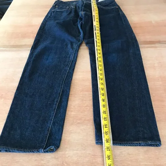 EVISU Lot.2000 No.2 Loose Fit Jeans Men 35x35 Blue Seagull Selvedge Mid Rise